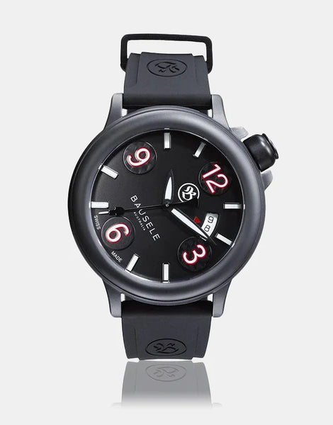 Bausele Pilot Auto All Black 44mm Granbergs Watches