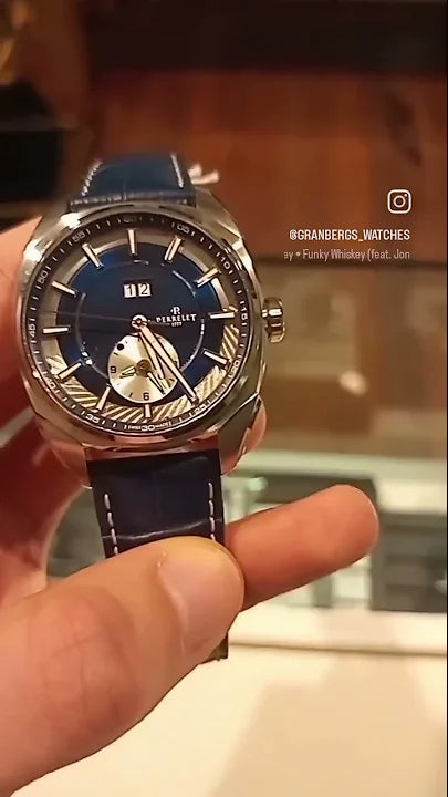 Perrelet Lab Peripheral Dual Time Big Date Blue Dial A1101/4