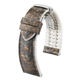Hirsch Stone Grey/White Split Shale Rock Effect Performance Watch Band