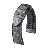 Hirsch Stone Grey/Black Split Shale Rock Effect Performance Watch Band