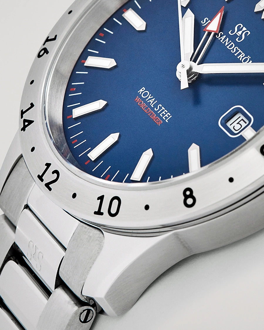 Sjoo Sandstrom RS Worldtimer Blue/Steel - 41mm 020807