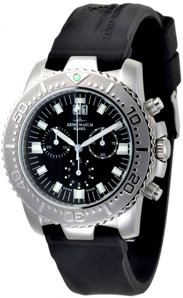 Zeno Hercules Chrono Big Date S/S 44mm