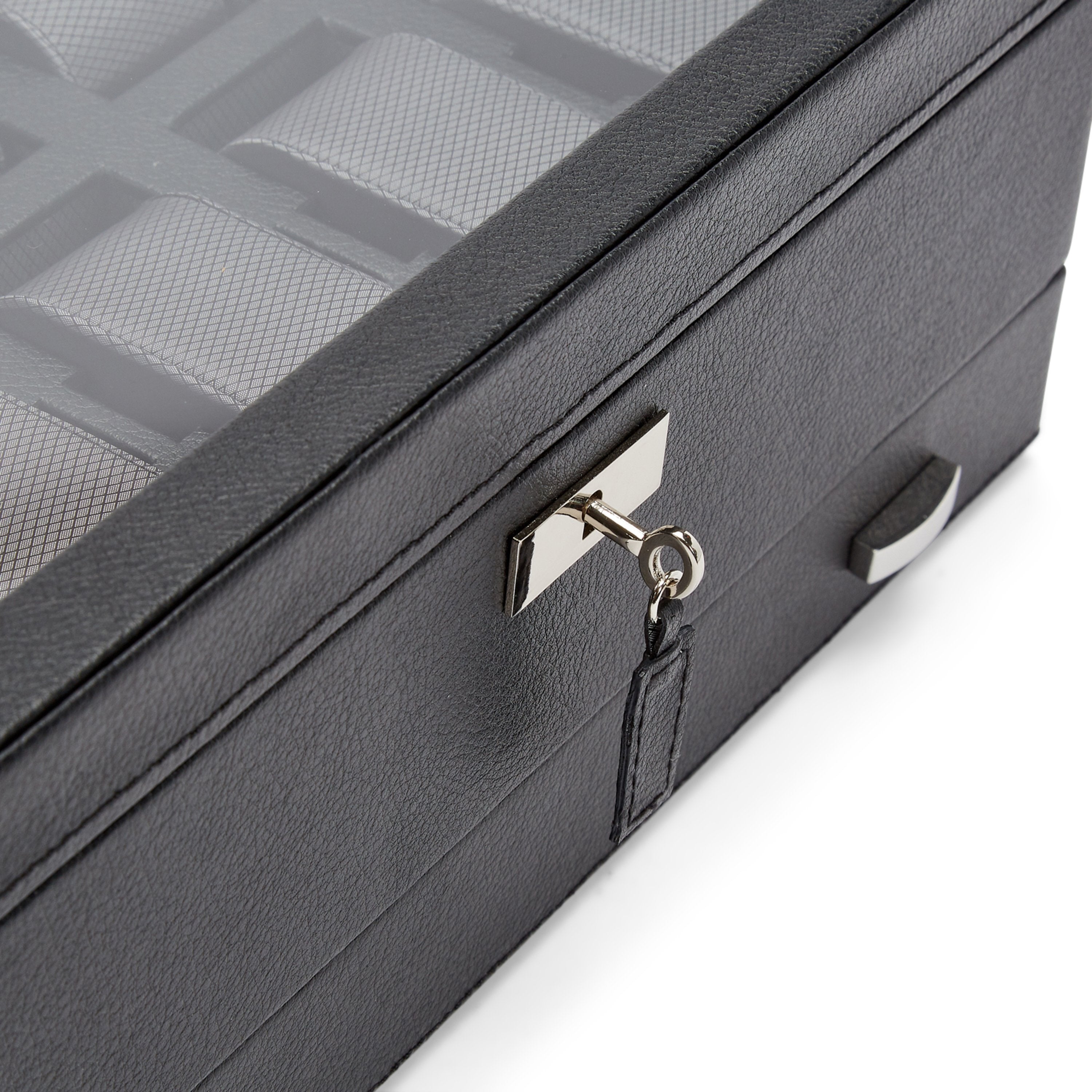 Wolf Viceroy 10 Pc Watch Box With Drawer Black 466202