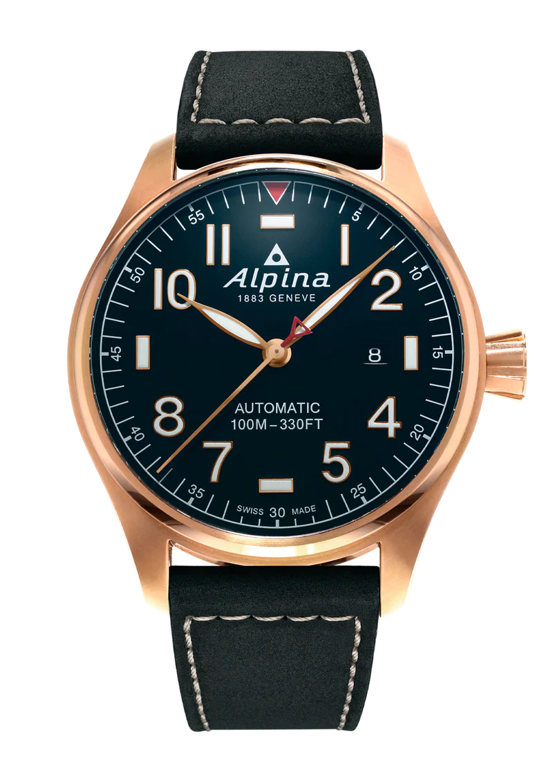 Alpina Startimer Pilot Automatic Navy Rose- 100m-  40mm - AL-525NN3S4