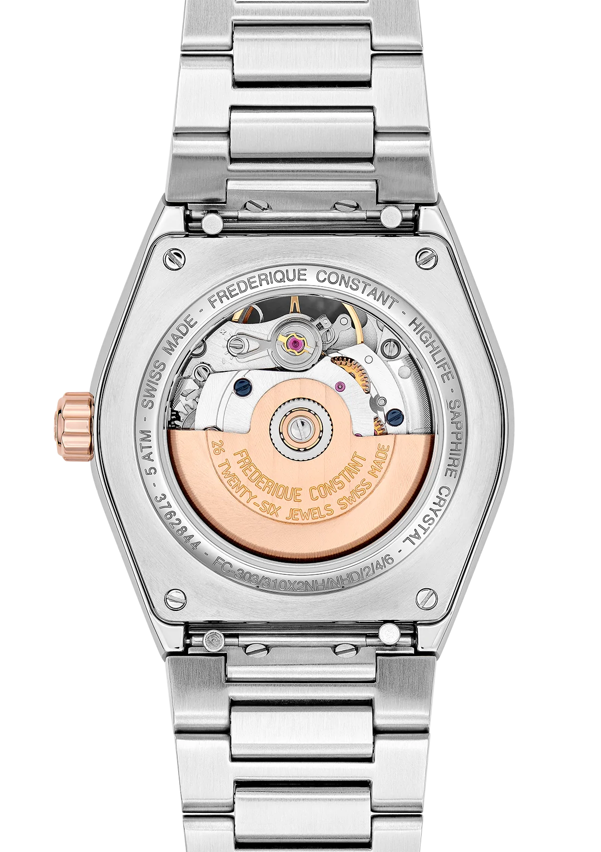 Frederique Constant Highlife Lds Auto Heartbeat R/G WR50 FC-310VD2NH2B