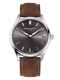 Frederique Constant Classic Quartz Gents SS BlackBrown WR50 FC-220DGS5B6