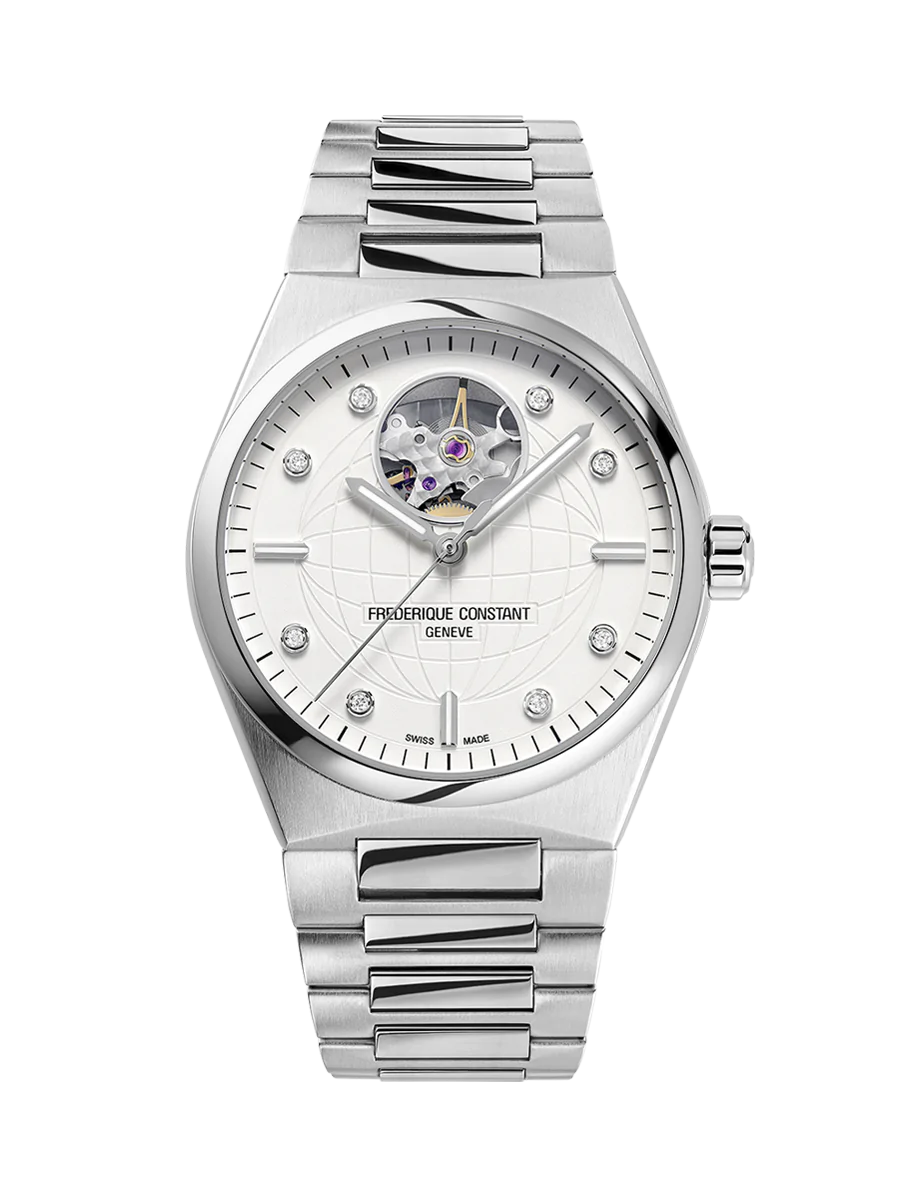 Frederique Constant Highlife Lds Auto Heartbeat Silver WR50 - 34mm FC-310SD2NH6B