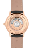 Frederique Constant Slimline Heartbeat Gents Auto R/G S/S Blk Leather WR30 FC-312B4S4