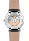 Frederique Constant Slimline Heartbeat Gents Auto SS Blk Leather WR30 FC-312B4S6