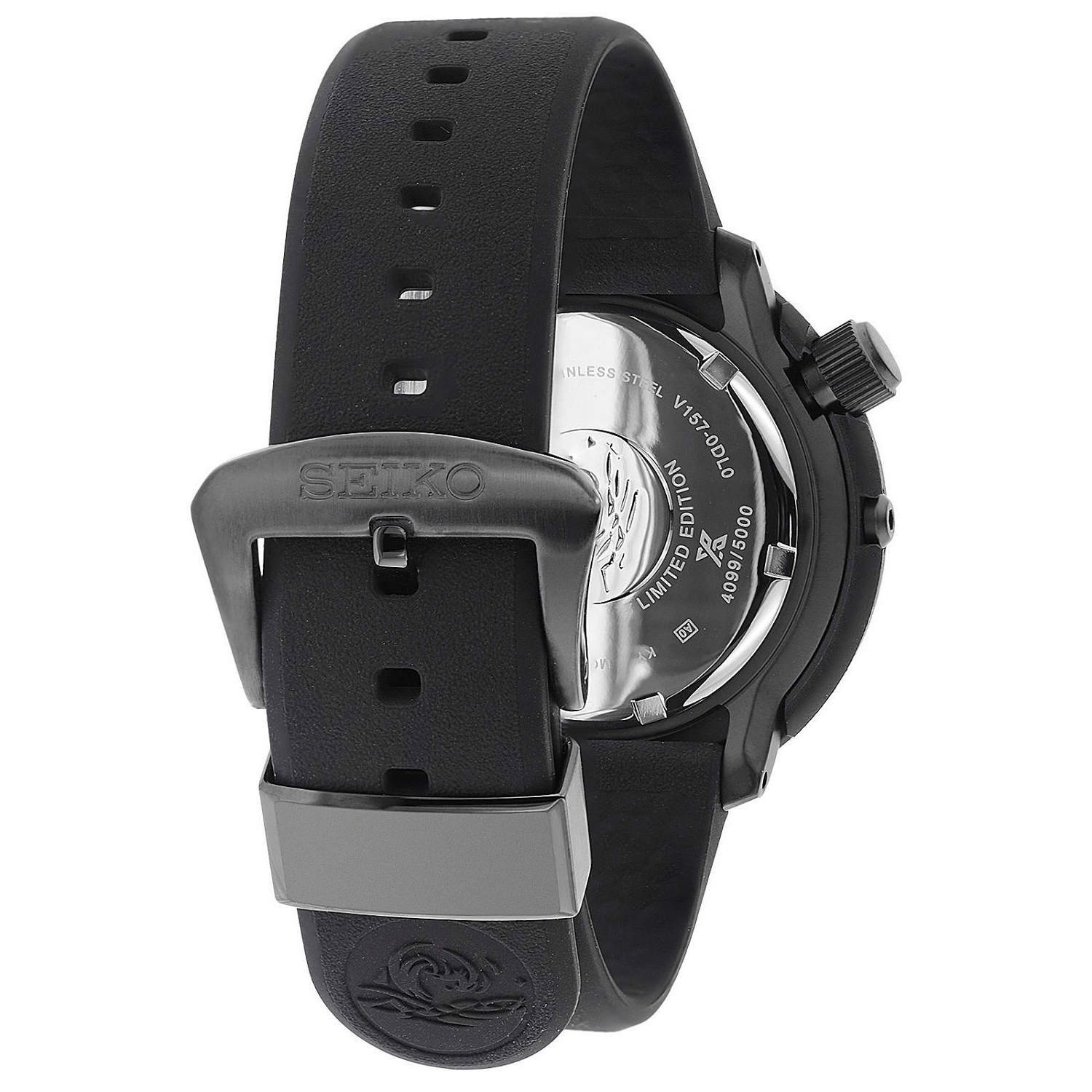 Seiko Prospex Mens Solar Diver L/E Black/Black D200m 46.7mm SNE577P