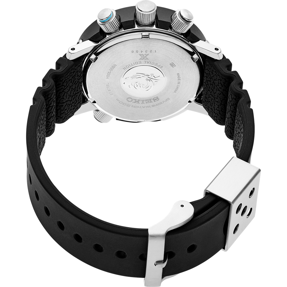 Seiko Prospex Padi Mens Solar S/S Black D200M SNJ035P