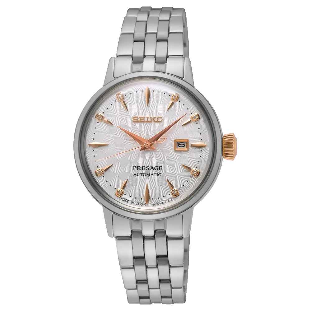 Seiko Presage Cocktail Automatic Womens S/S White SRE009J
