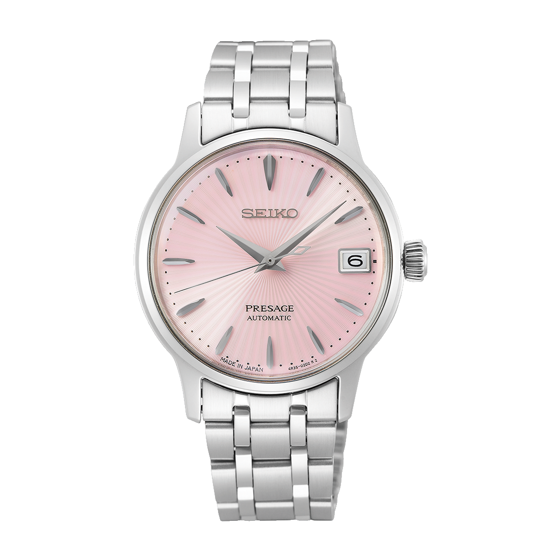 Seiko Presage SRP839J Basic Line Sliver/Pink S/S 33.8mm