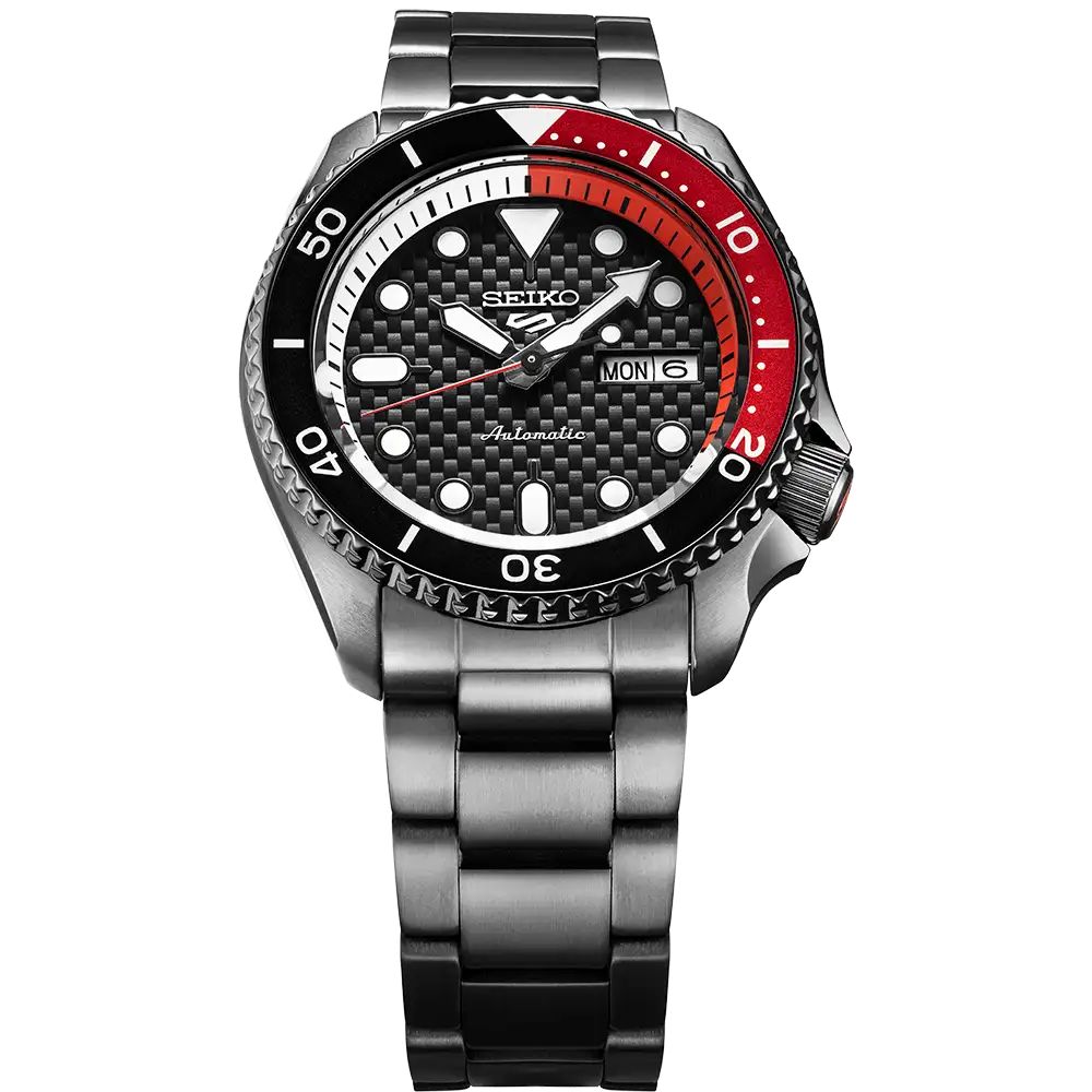 Seiko 5 Supercars Black/Black 42.5mm SRPJ95K
