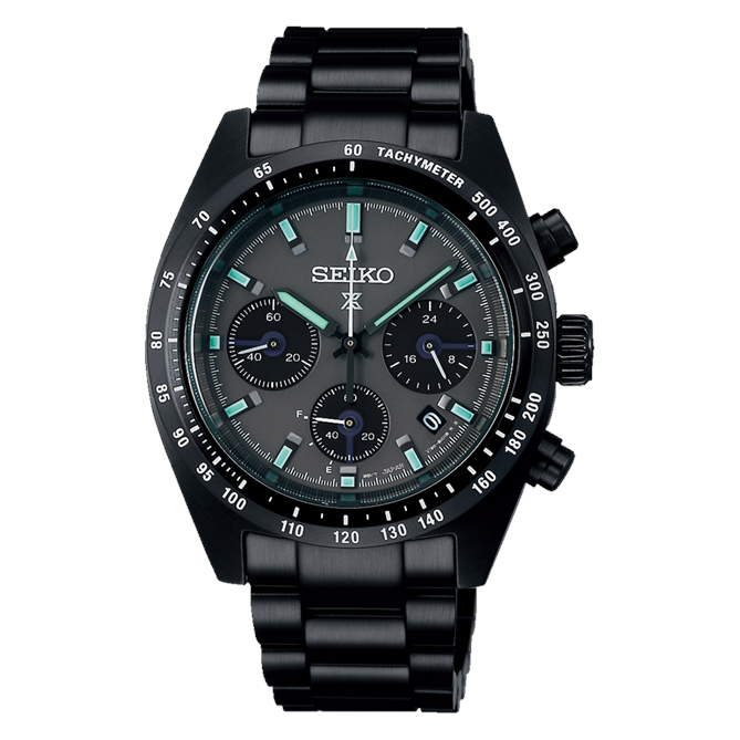 Seiko Prospex Mens Chronograph Black/Black 100M 39mm SSC917P