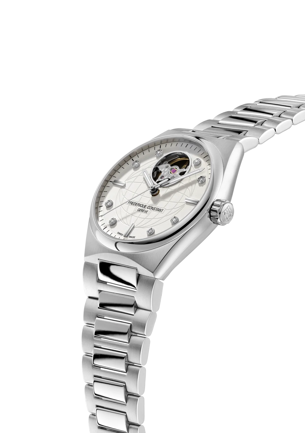 Frederique Constant Highlife Lds Auto Heartbeat Silver WR50 - 34mm FC-310SD2NH6B
