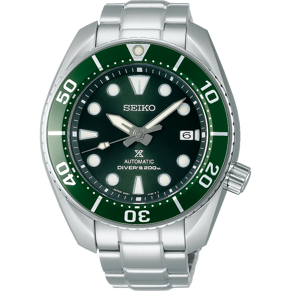 Seiko Prospex Auto Divers Silver/Green D200M 45mm SPB103J