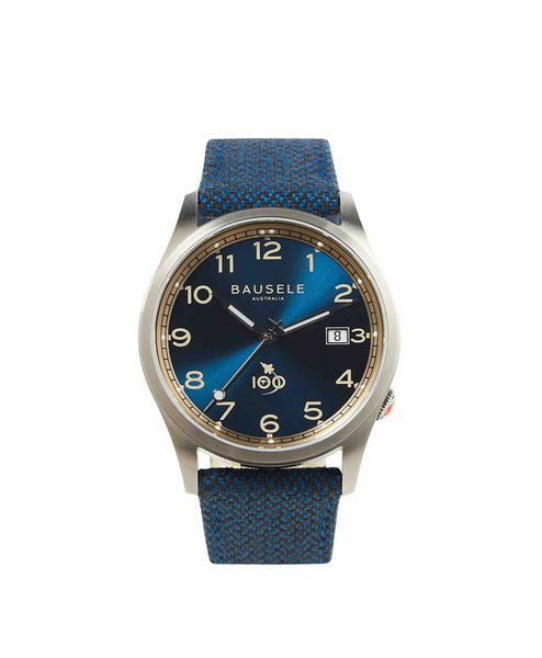 Bausele Airfield II Blue 40mm Granbergs Watches