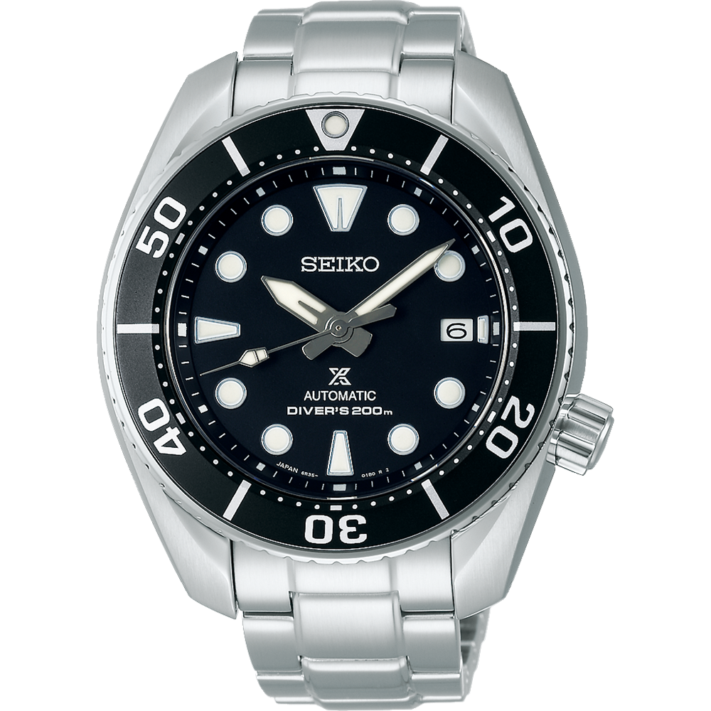 Seiko Prospex Auto Diver Silver/Black D200M 45mm SPB101J