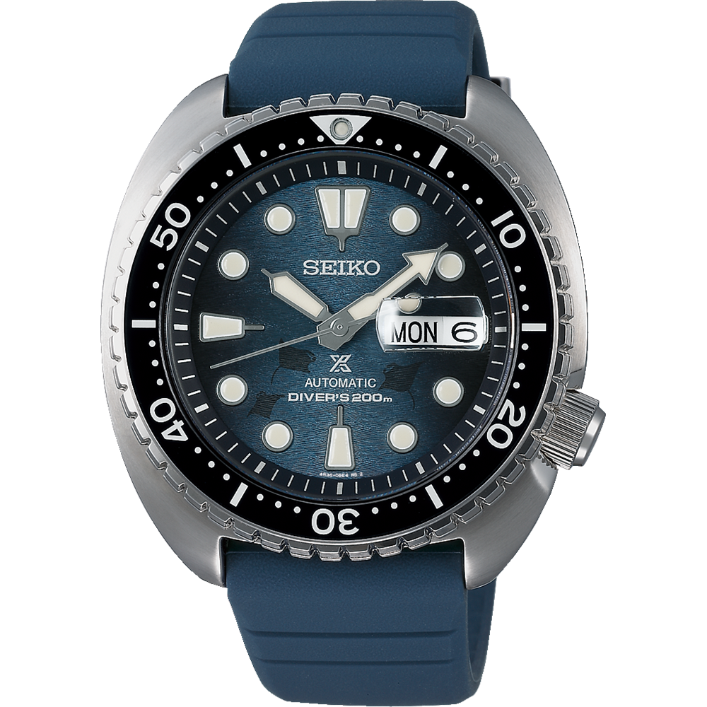 Seiko Prospex Men's Auto S/E Silver/Blue D200M 45mm SRPF77K