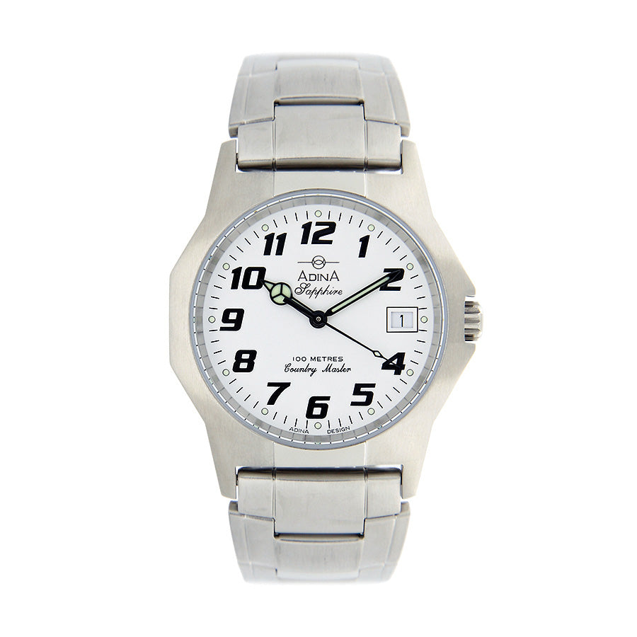 Adina Country Master Gents Work S/S White 37.36mm NK150 S1FB SA