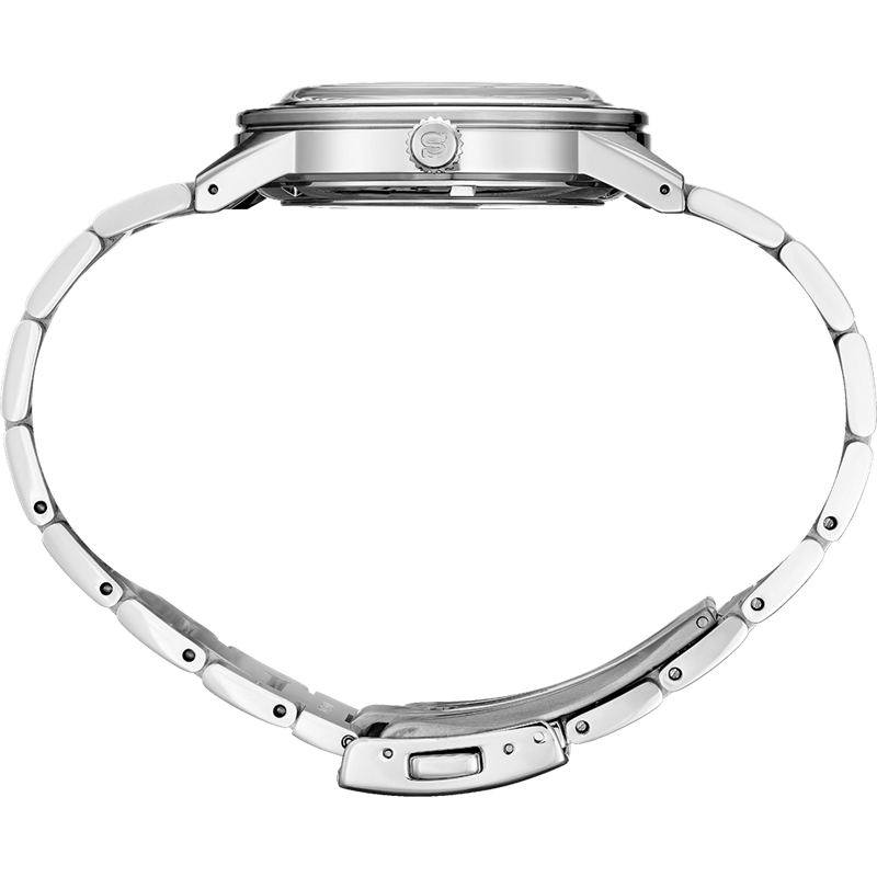 Seiko Presage Mens Auto Silver/White 50M 40.8mm SRPG03J