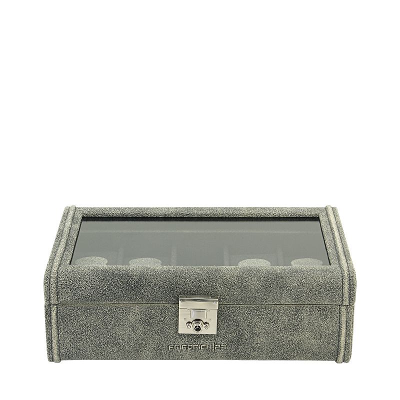 Friedrich Lederwaren 27022-8 Cubano 8 Watch Case Grey