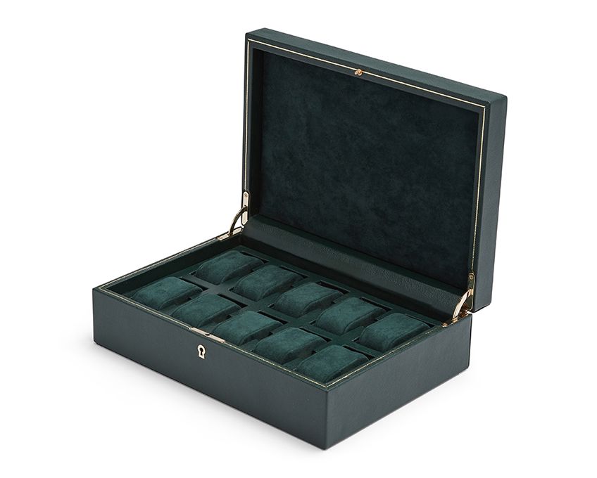 Wolf British Racing Green 10PC Watch Box 792741