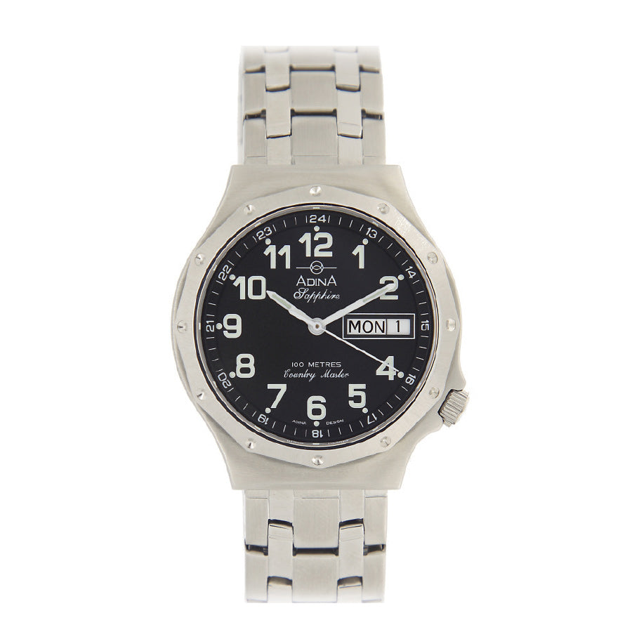 Adina Country Master Gents S/S/Black 36mm CM65 S2FB-SAP