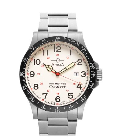Adina Oceaneer Gents Auto Sports White 42mm CT122 K1FB