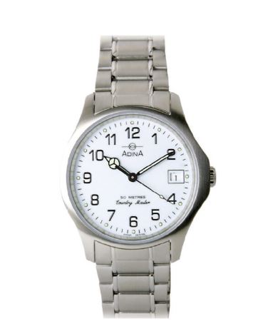 Adina Country Master Gents Work SS White 35.67mm NK60 S1FB