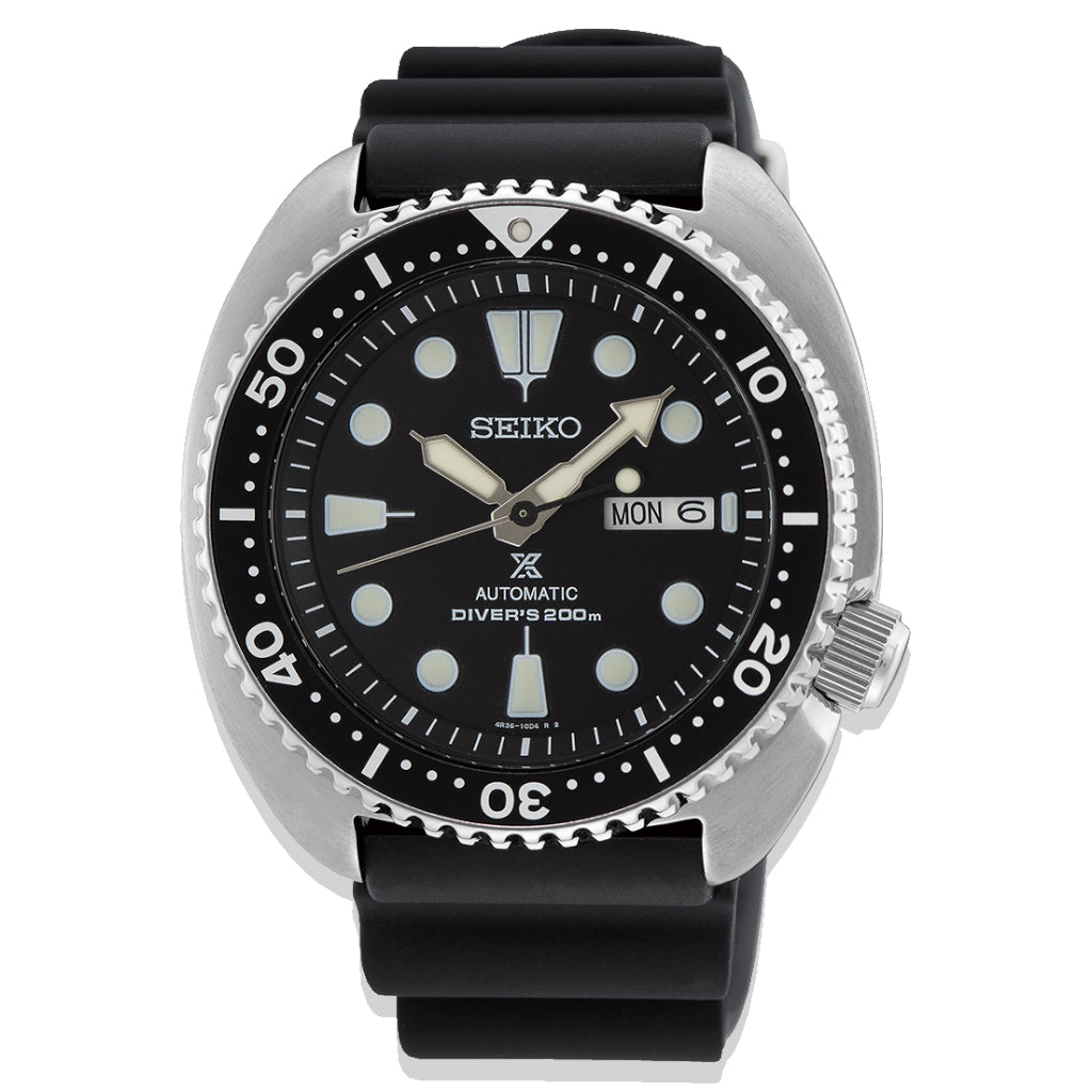 Seiko Prospex Turtle Mens Auto S/S Black D200M SRPE93K