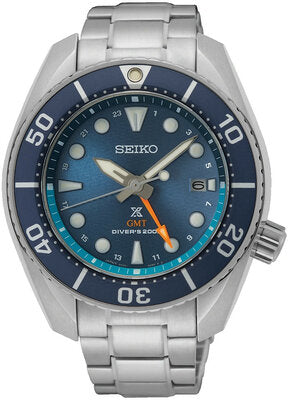 Seiko Prospex Sumo GMT Mens Auto S/S Blue SFK001J