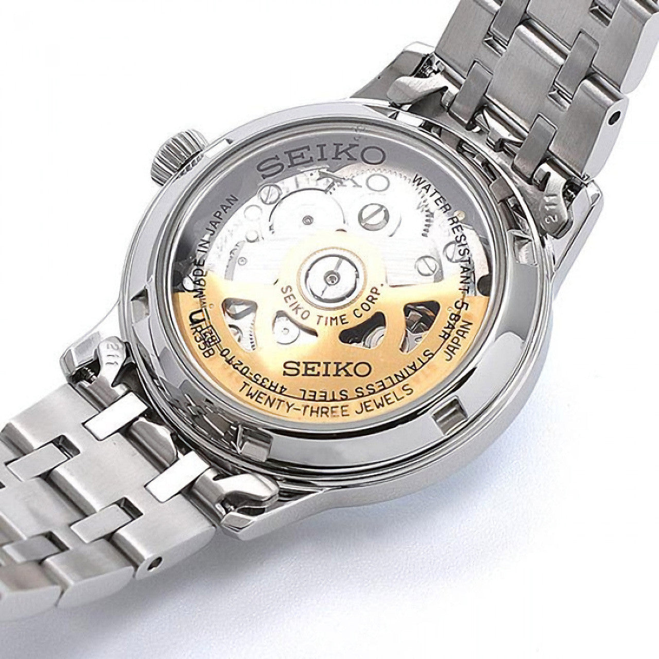 Seiko Presage SRP839J Basic Line Sliver/Pink S/S 33.8mm