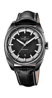 Perrelet Lab Peripheral 3H PVD Black Dial A1102/1
