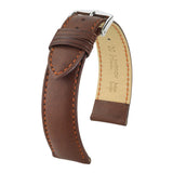Hirsch Merino Golden Brown Sheepskin Leather Watch Band