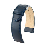 Hirsch Osiris Blue Calf Leather Watch Band