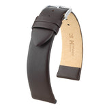 Hirsch Toronto Brown Fine-Grained Leather Watch Band