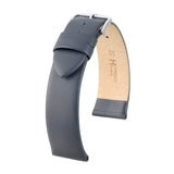 Hirsch Toronto Grey Fine-Grained Calfskin Leather Watch Band