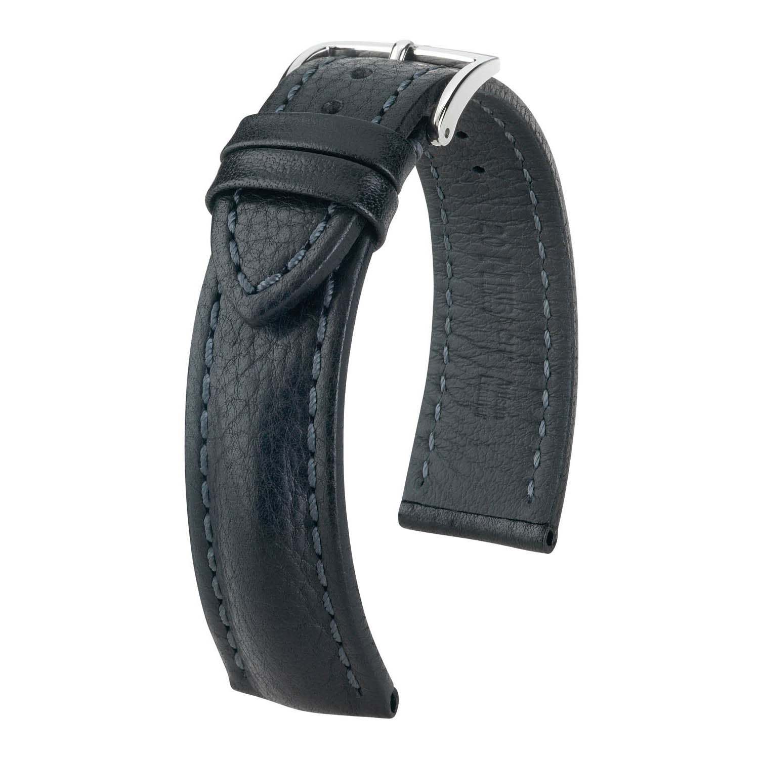 Hirsch Lucca Black Tuscan Leather Watch Band
