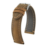 Hirsch Heritage Golden Brown Natural Calfskin Leather Watch Band