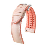 Hirsch Lindsey Apricot Ladies Leather & Rubber Performance Watch Band