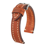 Hirsch Liberty Golden Brown Leather Watch Band