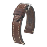 Hirsch Liberty Brown Leather Watch Band