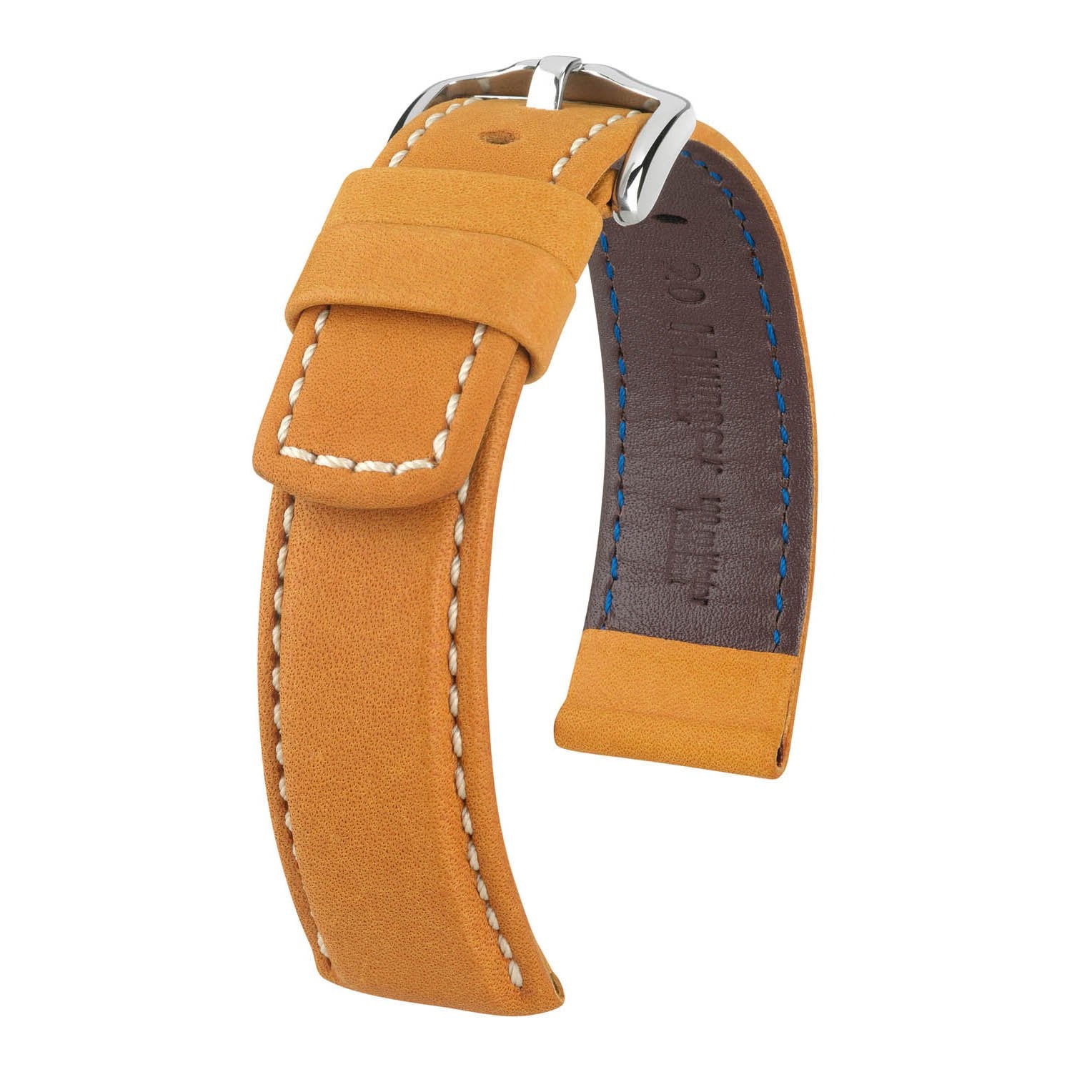 Hirsch Mariner Golden Brown Water-Resistant Leather Watch Band