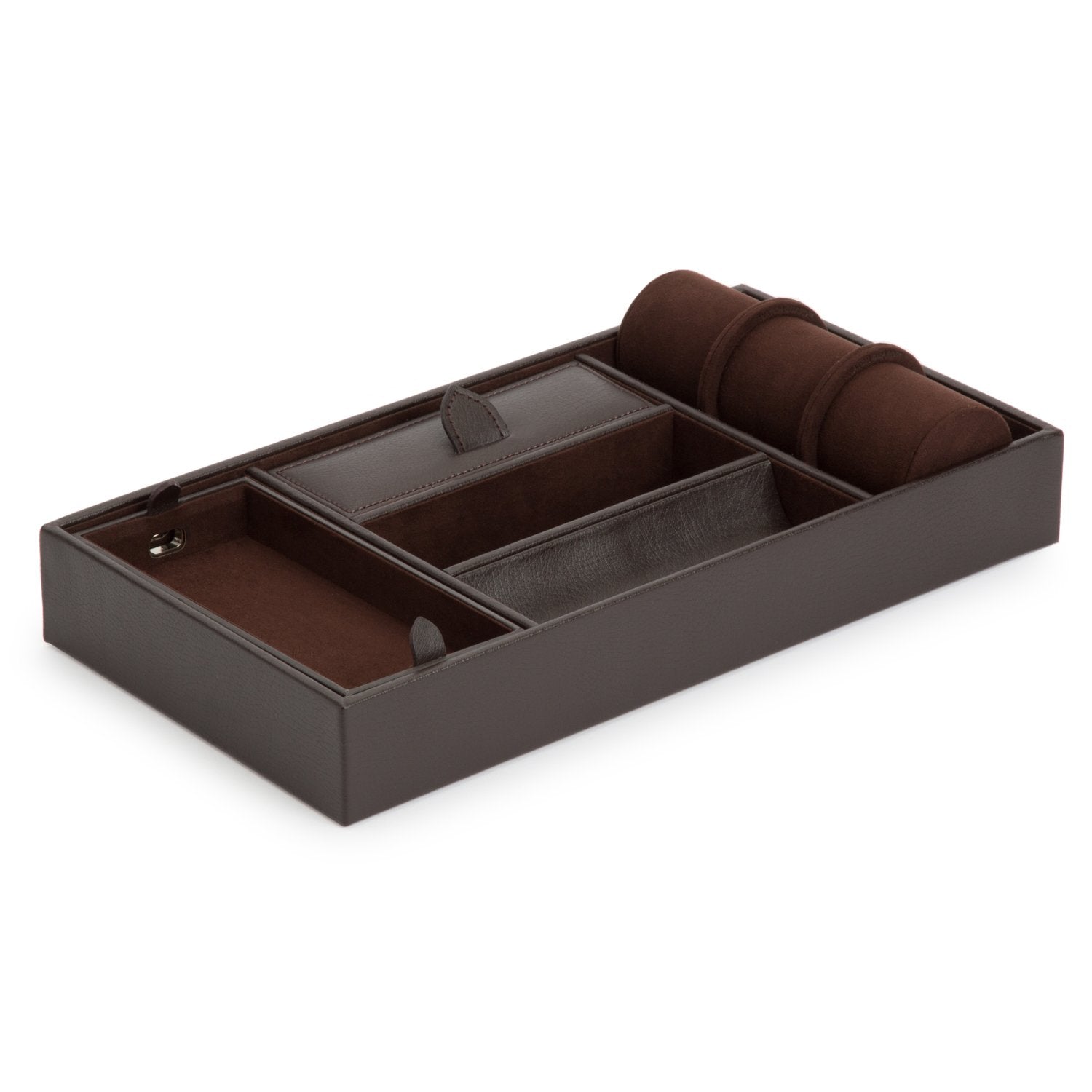 Wolf Blake Valet Tray with Cuff Brown
