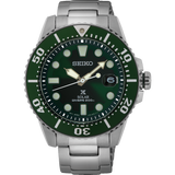 Seiko Prospex Mens Solar Divers Silver/Green D200M 43.5mm SNE579P