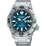 Seiko Prospex Mens Auto Divers Silver/Green D200M 42.4mm SRPH75K