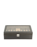 Friedrich23 Carbon Watch Case 9 slots with LED Dark Brown